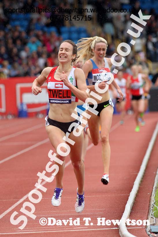 Womens 5000 metres, British Championships, Birmingham. Photo: David T. Hewitson/Sports for All Pics